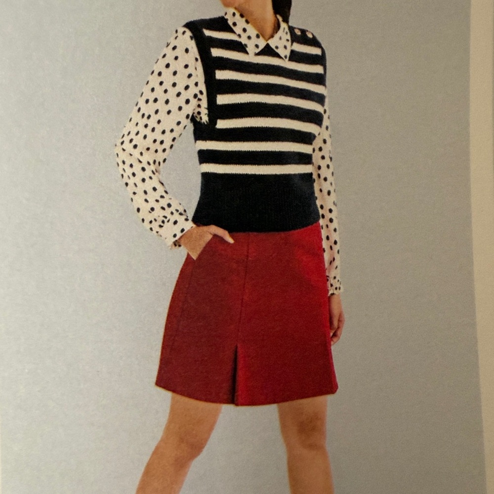 CAbi Vibrant Red Skirt